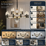 Santorni Smart Voice Assist LED Chandelier