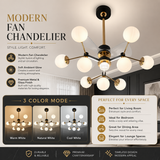 Enigma LED Smart Fan Chandelier