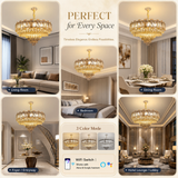 Calixte Smart Voice Assist LED Chandelier
