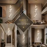 Stake Double Height Smart Modern LED Chandelier