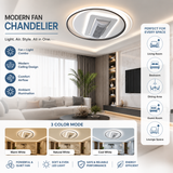 Chevy LED Smart Voice Assist Fan Chandelier