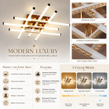 Mosica LED Smart Stepless Dimming Voice Assist Chandelier