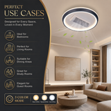 Hubert Smart LED Fan Chandelier