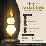 Droplet Frosted Glass Globe LED Pendant Light