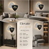 Riven Modern Analog Wall Clock Lamp