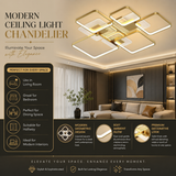 Zest Gold Smart Voice Assist LED Chandelier