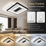 Square Plaza Smart Modern LED Ceiling Light