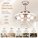 85 Watt Zita Modern Ceiling Smart Fan Chandelier