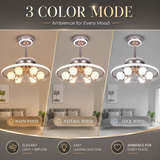 85 Watt Zita Modern Ceiling Smart Fan Chandelier