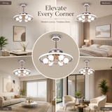 85 Watt Zita Modern Ceiling Smart Fan Chandelier