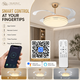 Louisiade LED Smart Voice Assist Fan Chandelier