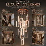 Nevan Double Height Smart Modern LED Chandelier