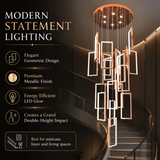 Nevan Double Height Smart Modern LED Chandelier