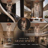 Nevan Double Height Smart Modern LED Chandelier