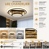 Encura Smart Voice Assist LED Chandelier