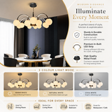 Halley Smart Voice Assist LED Chandelier