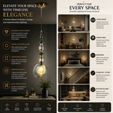 Spire Black LED Pendant Lamp