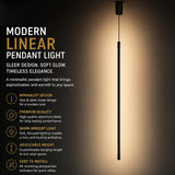 Comely Black LED Pendant Light