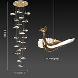 Darlington Double Height Smart Modern LED Chandelier