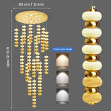 Doppel Onyx Marble Double Height Chandelier