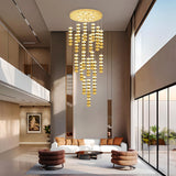 Doppel Onyx Marble Double Height Chandelier
