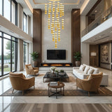 Doppel Onyx Marble Double Height Chandelier