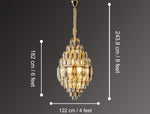 Efference Double heigh LED Smart Voice Assist Chandelier