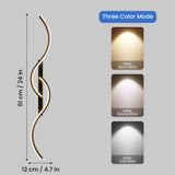 Eklara  Modern Dual Wave Decorative LED Wall Light