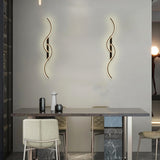 Eklara  Modern Dual Wave Decorative LED Wall Light