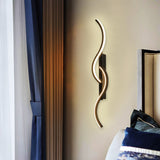 Eklara  Modern Dual Wave Decorative LED Wall Light