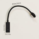 Elerics Black LED Wall Lamp