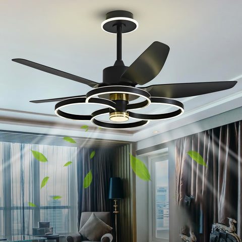 Emilie LED Smart Voice Assist Fan Chandelier
