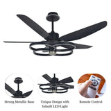 Emilie LED Smart Voice Assist Fan Chandelier