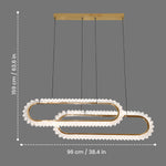 Ezra Modern LED Linear Chandelier
