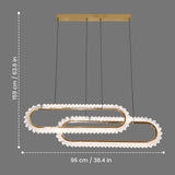 Ezra Modern LED Linear Chandelier