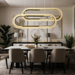 Ezra Modern LED Linear Chandelier