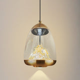 Fira Gold Glass Pendant Light