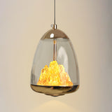 Fira Gold Glass Pendant Light