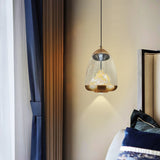 Fira Gold Glass Pendant Light