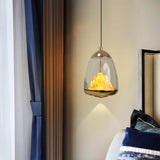 Fira Gold Glass Pendant Light