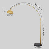 Aurel Modern Gold Floor Lamp