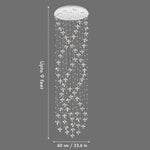 Fleur Double Height Smart Modern LED Chandelier