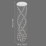 Fleur Double Height Smart Modern LED Chandelier