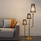 Trivana Modern Designer 3-Shade Floor Lamp