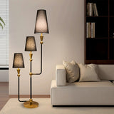 Trivana Modern Designer 3-Shade Floor Lamp
