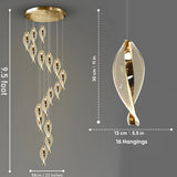 Frisian Double Height Smart Modern LED Chandelier