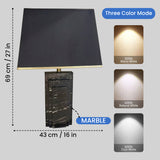 Gloza Art Deco Marble LED Table Lamp