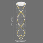 Gallen Double Height Smart Modern LED Chandelier