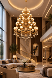 Luxoria Double Height Crystal Chandelier