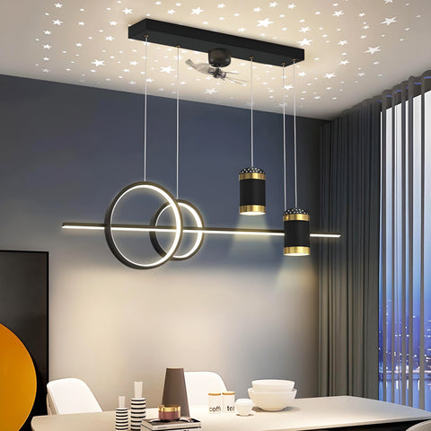 Helen LED Smart Voice Assist Fan Chandelier